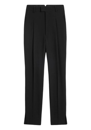 AMI Paris high-waist tapered-leg trousers - Black