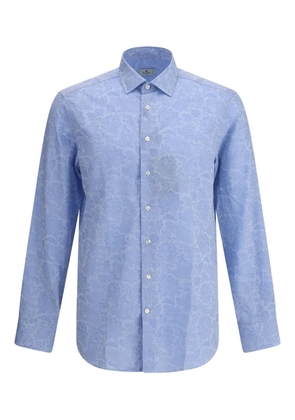 ETRO paisley-print cotton shirt - Blue