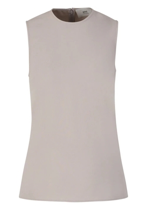 AMI Paris crepe tank top - Neutrals