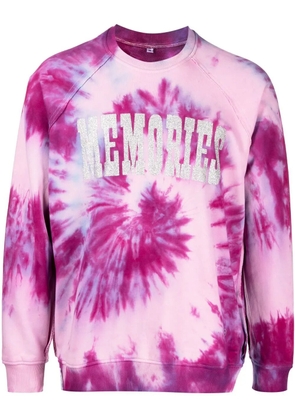 Stain Shade x Hiroshi Fujiwara tie-dye print sweatshirt - Pink