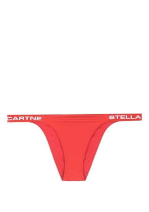 Stella McCartney logo-print bikini bottoms - Red