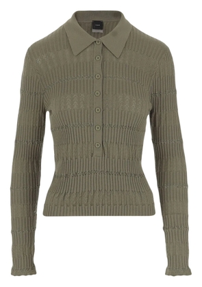 PINKO polo-collar top - Green