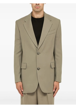 AMI Paris single-breasted virgin-wool blazer - Neutrals