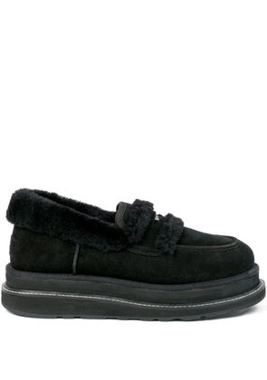 sacai x UGG black loafers