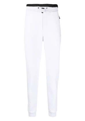 Plein Sport logo-patch track pants - White