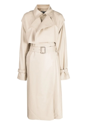Boyarovskaya layered belted trench coat - Brown