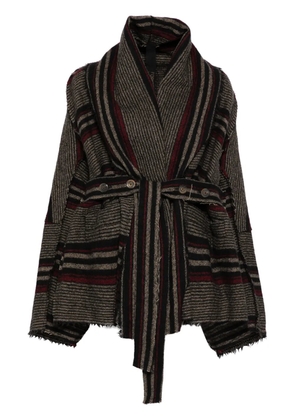 Forme D'expression wool jacket - Brown