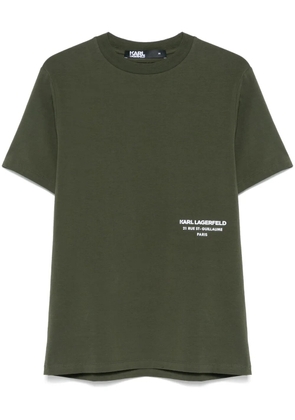 Karl Lagerfeld logo-appliqué T-shirt - Green