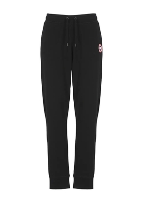 Canada Goose Huron drawstring logo-patch track pants - Black