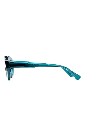 Kuboraum oval-frame glasses - Blue