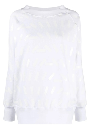 Maison Margiela tape print sweatshirt - White