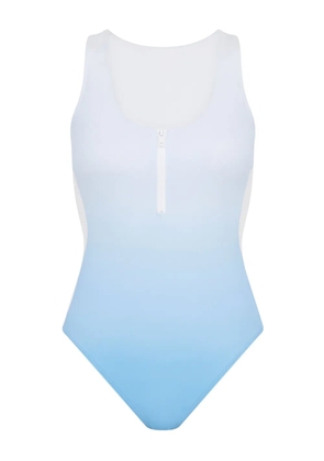 Let's Swim zip-up swimsuit - Blue