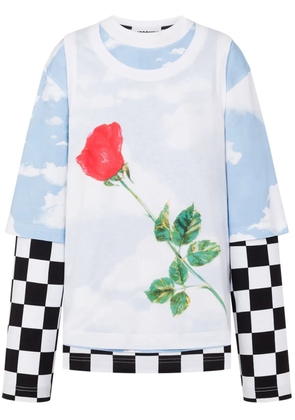 Moschino colour-block T-shirt - White