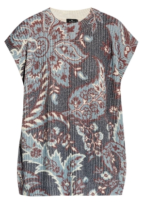 ETRO paisley-print wool top - Grey