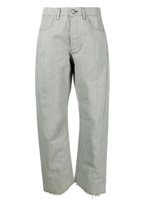 Jil Sander high-rise wide-leg trousers - Green