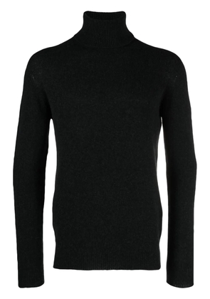 Nuur fine-knit roll-neck jumper - Black