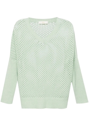 Fedeli Locri open-knit jumper - Blue