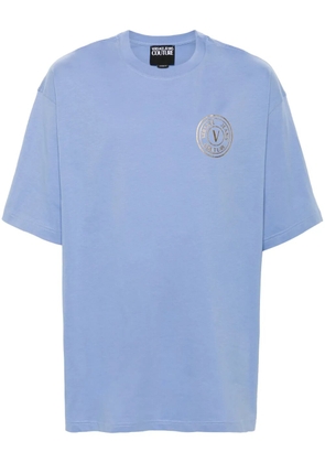 Versace Jeans Couture logo-print cotton T-shirt - Blue