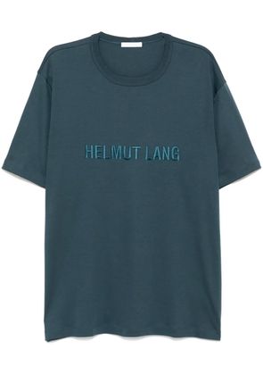 Helmut Lang logo-embroidered T-shirt - Blue