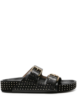 ISABEL MARANT Lennyo leather sandals - Black