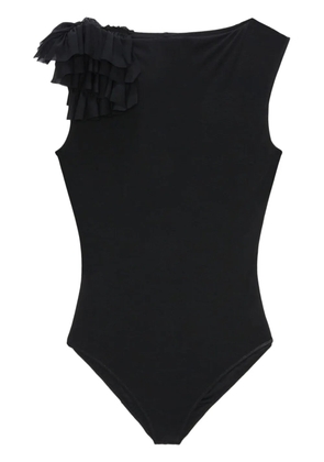 MSGM ruffle-detailing body - Black