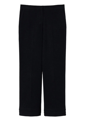 TWINSET embroidered straight-leg trousers - Blue
