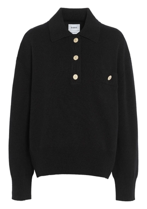 Barrie cashmere polo sweater - Black