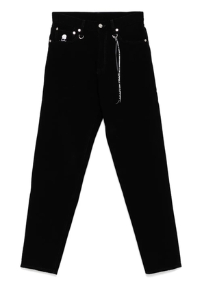 Mastermind World logo-embroidered jeans - Black