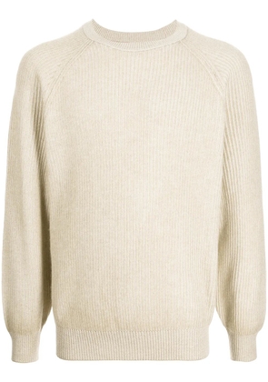 Brunello Cucinelli purl-knit cashmere jumper - Neutrals