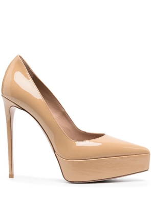 Le Silla Uma 130mm leather pumps - Neutrals