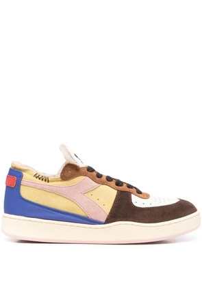 Diadora colour-block lace-up sneakers - Yellow