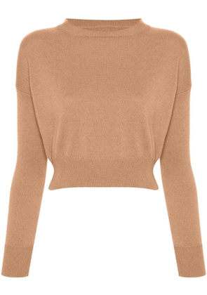Teddy Cashmere Genova cashmere crop top - Brown