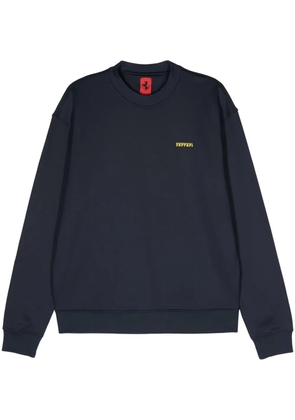 Ferrari drop-shoulder jersey sweatshirt - Blue