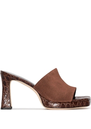 BY FAR 90mm Beliz sandals - Brown