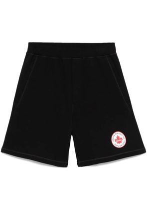 DSQUARED2 logo-print track shorts - Black