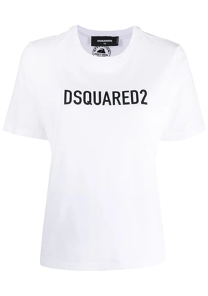 DSQUARED2 logo-print cotton T-shirt - White