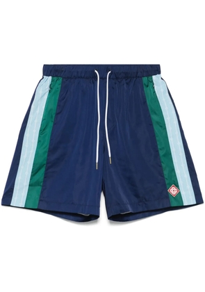 Casablanca stripe-detail shorts - Blue
