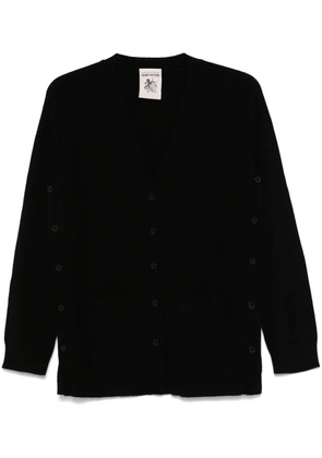 Semicouture side-slits cardigan - Black