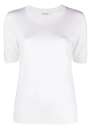P.A.R.O.S.H. Linfa short-sleeve fine-knit top - White