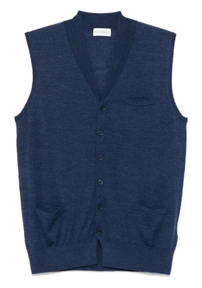 Ballantyne V-neck vest - Blue