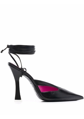 The Attico ankle-wrap pumps - Black