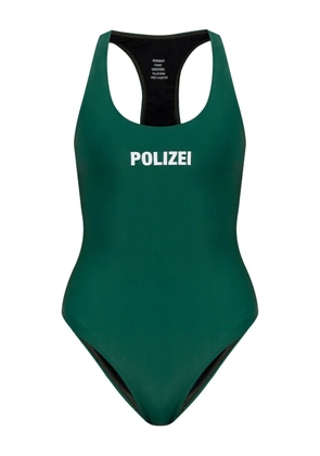 VETEMENTS text-print swimsuit - Green