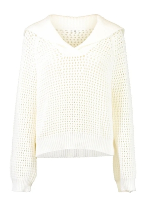 Brunello Cucinelli sailor-collar sweater - White