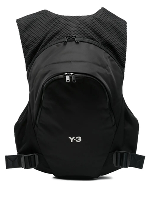Y-3 logo-print backpack - Black