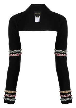 Zuhair Murad bead-embroidered cady bolero - Black