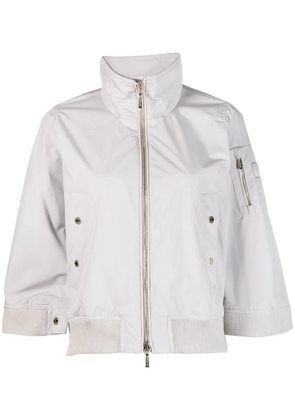 Moorer wide-sleeve bomber jacket - Neutrals