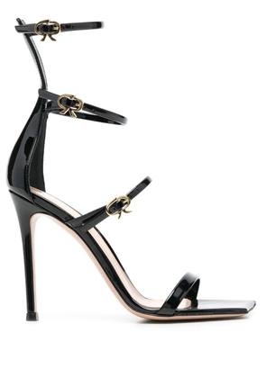 Gianvito Rossi Ribbon Uptown 105mm leather sandals - Black