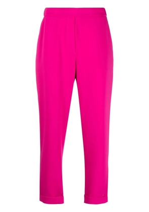 P.A.R.O.S.H. elasticated-waist tapered trousers - Pink