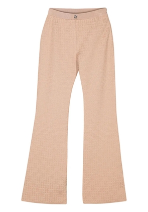 Givenchy 4G-jacquard flared trousers - Neutrals