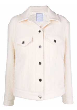 Jacob Cohën textured wool jacket - Neutrals
